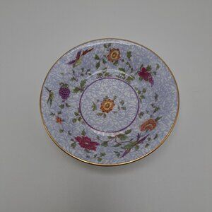 Crown Staffordshire Bird of Paradise England Floral Sauce Bowl Vintage